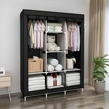 Foldable Wardrobe Closet For Organizing Clothes With Zipper - 125x45x165 隨機 - 查看 3