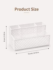 Large Capacity Honeycomb Hollow Design Desktop Organizer, Multi-Layer Multi-Compartment Office Stationery Student Desk Storage Rack, Innovative Back To School Gift, Suitable For Office Desk And Study Desk - One Size - View 9
