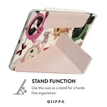 GIIPPA 1pc Cute Scarf Kitten Heart Lips Toast Cupid Print Protective Case, Comes With Stickers, Perfect Valentine's Day Gift, Magnetic Detachable Y-Fold Shockproof Cover, With Pen Slot, Compatible With IPad Mini 6/7, Air 2/3/4/5/11/13" (M2/M3 2024-2025), 5/6/7/8/9/10/11th Gen, Pro 10.5/11/12.9" (2017-2025), Japanese Cute Sweet Vintage Pastoral Style - Multicolor - View 4