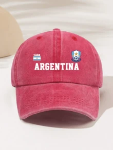 1顶时尚简约水洗棒球帽，印有“ARGENTINA”字样，是馈赠亲友的理想礼物，四季皆宜的高品质装饰品，复古美式运动风格，是女性、节日和假日的必备单品。 - 水洗棒球帽 - 查看 20