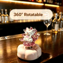 1pc Lucky Nine-Tailed Fox Spinner, 360° Rotatable, Perfect For Theme Party Decoration, Office Desk, School And Other Places, Also A Great Gift For Friends And Christmas - A - View 6