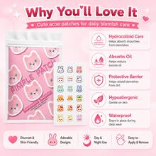 120 piezas de parches para el cuidado del acné, fórmula suave para el cuidado de la piel, protección transpirable y nutritiva amigable con la piel, parches portátiles para el acné - Ver 3