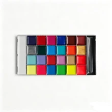 12/20/26/36 Colors Oil-Based Vibrant Painting Pigments, High Saturation, Scratch-Resistant, Suitable For Christmas, Carnival, Halloween, Back To School, Office Use - Multicolor - View 2
