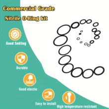 1020pcs Nitrile Rubber O-Ring Seal Set, Standard Round Cross-Section High Elasticity Synthetic Rubber Gasket Assortment, Full Set Includes 20 Common Standard Sizes, Oil-Resistant, Waterproof, High-Pressure Resistant, Wear-Resistant, Leak-Proof Multi-Sealing Performance, Suitable For High-Pressure Washers, Various Gas Sealing Components, Household Water Pipes, Automotive Oil Lines - Multicolor - View 8