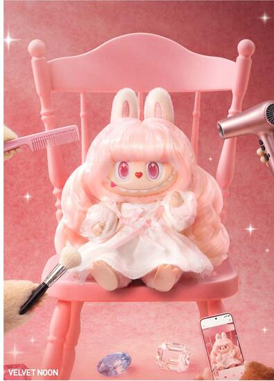 POP MART New THE MONSTERS Retro Barber Shop Vinyl Plush Pendant Blind Box, Labubu Plush Pendant Blind Box, Plush Doll Blind Box, Cute Labubu Doll New Style Doll, Birthday Christmas Gift, Back To School Gift