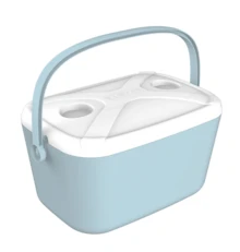 BLOOM STORE - Nevera pasiva rígida Atlantic Bubble con soportes para botellas - Nevera portátil para playa y camping, varios tamaños - Azul - Ver 2