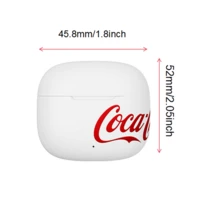 Coca-Cola T65 True Wireless Earbuds, Desain Semi-In-Ear, Diafragma Komposit 13mm, Wireless 6.0, Total Daya Tahan Baterai 20 Jam, Terjemahan AI dan Pemosisian Jarak Jauh APP, Hadiah untuk Olahraga dan Perjalanan - View 7