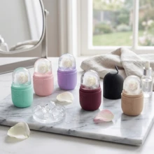 2pcs Professional Sports Soothing Ice Compress Mold, Long-Lasting Cold Retention Silicone Ice Mold, Large Coverage Ice Ball For Cold Compress, Dust Cover To Avoid Cross Contamination, Suitable For Daily Fitness, Outdoor Sports Muscle And Joint Cooling Recovery - Random Color - View 3