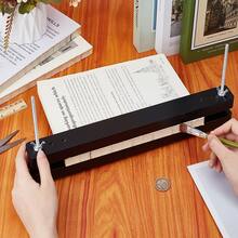 Wooden Book Binding Press, Black Rectangular Handmade Book Binding Press, Manual Paper Press - Black Book Folder - View 3