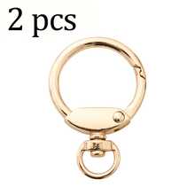 2pcs/4pcs/6pcs/10pcs Zinc Alloy Spring Clasps, Plum Blossom Spring Rings, Metal Open Spring Rings, Buckles For Phone Bags, Keychains, Hooks, Halloween - Multicolor - View 14