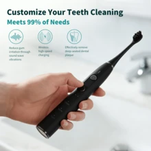 Adult Electric Toothbrush, 3 Modes 3 Intensity Levels, 90 Days Battery Life, Includes Travel Storage Case, Smart Timer 30s Zone Change Reminder, Teeth Cleaning IPX7 Waterproof Wireless Charging Deep Clean - Multicolor - View 6