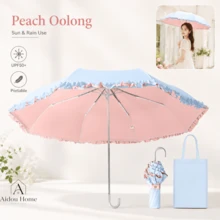 女款創意折疊傘，防曬防雨雙用設計，便攜防紫外線遮陽傘，適合日常使用與送禮 - 多色 - 查看 16