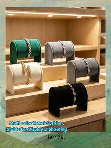 1pc Microfiber Watch Display Stand, Watch Storage Rack, Jewelry Display Stand, Jewelry Storage Display Photography Prop - Bracelet/watch Stand - View 3