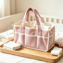 Large Capacity Mommy Bag, Baby Supplies Storage Bag, Diaper Bag, Portable Handbag With Compartments - Multicolor - View 5