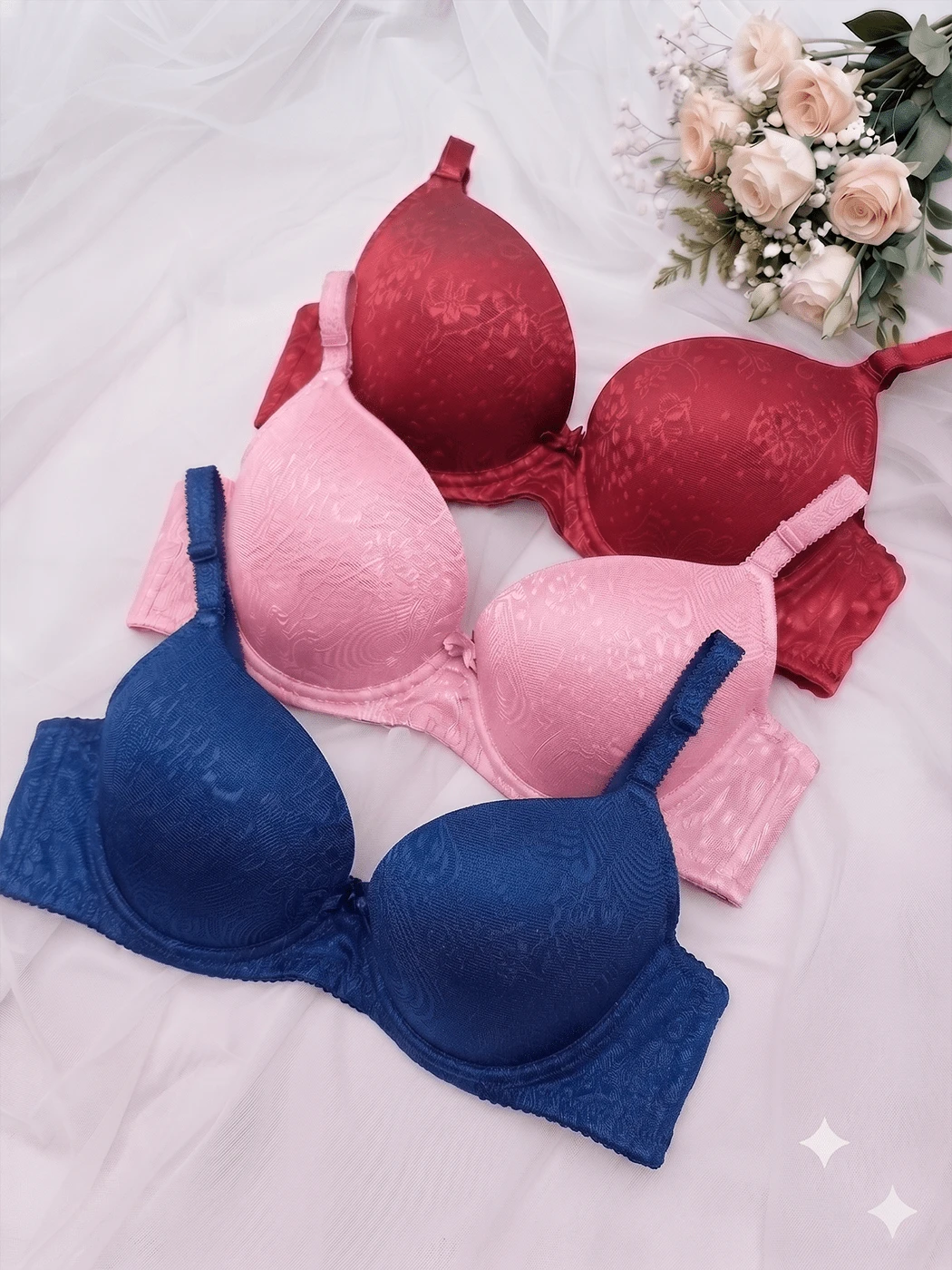 Women Bras & Bralettes - Red - View 1
