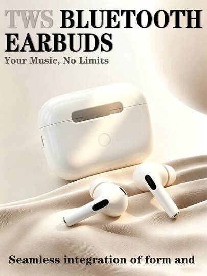 Wireless Earphones, Wireless Headset, Wireless Earbuds, TWS True Wireless Earphones, Bluetooth 5.3 Earphones, Sweatproof, Long Battery Life, Compatible With Apple And Android
