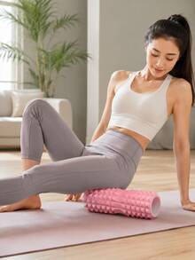 Foam Yoga Massage Roller: Promotes Muscle Relaxation And Enhances Flexibility | Textured Surface Design For Deep Tissue Massage | Suitable For Yoga, Pilates And Various Fitness Activities | Yoga Accessories & Supplies | Textured Roller - Multicolor - View 16