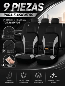 ONEEKA Car Seat Cover - Grey - View 2