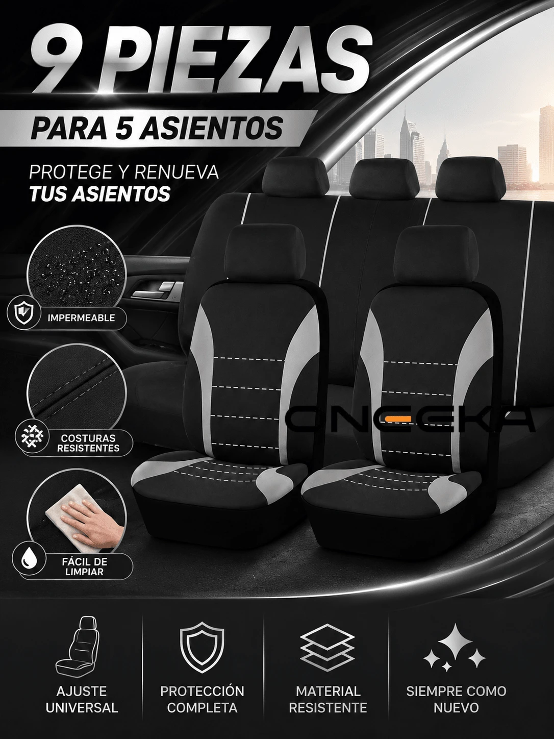 ONEEKA Car Seat Cover