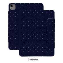 GIIPPA 1个2026款蓝色波点极简图案平板电脑保护套，适用于iPad Mini 6/7、Air 2/3/4/5/11/13英寸（M2/M3 2024-2025）、第5/6/7/8/9/10/11代、Pro 10.5/11/12.9英寸（2017-2025），夏季保护套，保护壳，内胆包，11/A16保护套 - 藍色 - 查看 1