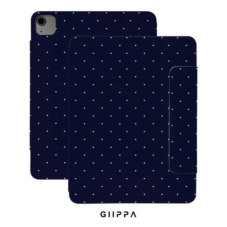 GIIPPA 1个2026款蓝色波点极简图案平板电脑保护套,适用于iPad Mini 6/7、Air 2/3/4/5/11/13英寸(M2/M3 2024-2025)、第5/6/7/8/9/10/11代、Pro 10.5/11/12.9英寸(2017-2025),夏季保护套,保护壳,内胆包,11/A16保护套 - 藍色 - 查看 1