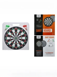 1 Set 5pcs Darts Board Set, Entertainment And Competition Grade Dart Toy Set With Dart Tips - Multicolor - View 4