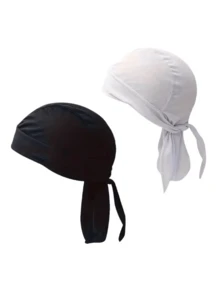 1pc Unisex Elastic Fabric Pirate Hat Cycling Sports Bandana Headwrap, Suitable For Daily Outings, Cycling, Sports, Hiking And More - Multicolor - View 10