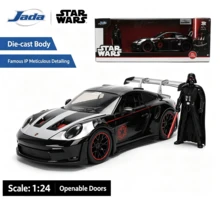 Simba Disney Jada Toys 1:24 Darth Vader Alloy Model Car, With Mandalorian Figure, Metal Collectible Vehicle, Display Model, Birthday Gift - Multicolor - View 12