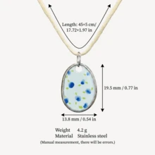 1/2/3/4pcs New Fresh Flower & Rabbit Necklace, Elegant Style, Oil Drip Craft, 18K Gold PVD Plated 316 Stainless Steel Material, Stainless Steel Jewelry. Suitable For Wife And Mother To Wear, Easy To Match With Girls' Daily Outfits, Beach Vacation Parties, Music Festivals, Travel And Sightseeing Occasions, Charming Women's Jewelry, Women's Bracelets And Necklaces, Small Accessories. - Multicolor - View 14