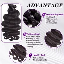 Grade 12A Quality, Untreated Brazilian Human Hair, Wavy Strands, Natural Hair Color, Untreated Remy Human Hair Extensions, Sewn-In Extensions, No Hair Shedding, Soft And Lustrous, Naturally Voluminous And Full, Highly Heat-Resistant - SPure Natural - View 8
