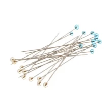 200Pcs Box Light Blue & Yellow Crystal Glass Head Pins - Durable Straight Pins & Quilting Pins, Suitable For DIY Crafts, Sewing And Garment Making - Multicolor - View 10