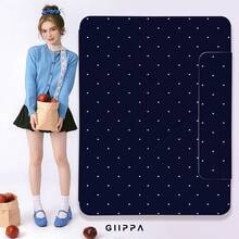 GIIPPA 1个2026款蓝色波点极简图案平板电脑保护套，适用于iPad Mini 6/7、Air 2/3/4/5/11/13英寸（M2/M3 2024-2025）、第5/6/7/8/9/10/11代、Pro 10.5/11/12.9英寸（2017-2025），夏季保护套，保护壳，内胆包，11/A16保护套 - 藍色 - 查看 7