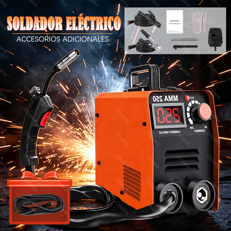 [MXBTG-]Máquina de soldadura de 110v, máquina de soldadura de barra, máquina de soldadura portátil mini LCD de pantalla digital para principiantes, adecuada para entusiastas de bricolaje y pequeños proyectos de soldadura, bien equipada, máquina de soldadura con accesorios