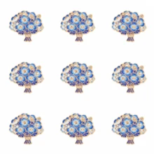 Forget-Me-Not Flower Enamel Pin Fashion Decorative Badge Ornaments Lapel Bag Badges Gifts - Multicolor - View 12