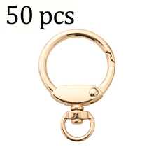 2pcs/4pcs/6pcs/10pcs Zinc Alloy Spring Clasps, Plum Blossom Spring Rings, Metal Open Spring Rings, Buckles For Phone Bags, Keychains, Hooks, Halloween - Multicolor - View 22