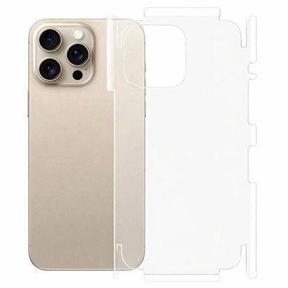Pentru iPhone 17 Pro Max 17 Air, folie de hidrogel cu acoperire completă, laterală și spate, autoreparabilă, anti-zgârieturi, HD, cu bordură moale din TPU, folie de protecție