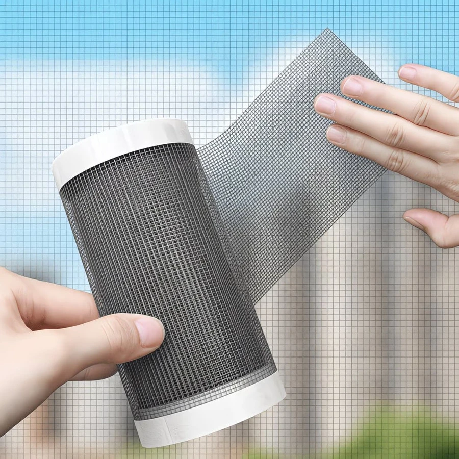 Window Mesh Netting, Self-Adhesive, Insect-Proof Mesh, Repair Tape, Dustproof Air Vent Mesh, New Floor Groove Adhesive, Hair Blocking Mesh - Multiple Styles - View 1