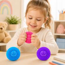 Children's Smiling Face Spiky Ball Sensory Enlightenment Toy, Multiple Colors Available, Suitable For Party Favors, Gift Bag Fillers, Holiday Small Gifts - Multicolor - View 7