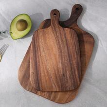 2pcs/1pc Rosewood Cheese Board With Handle, Cheese Cutting Board, Chopping Board, Bread Board, Fruit Board - Brown - View 9