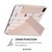GIIPPA 1件粉色條紋海馬貝殼花卉印花保護殼，磁吸可拆卸Y-Fold防震保護套附筆槽，適用於iPad Mini 6/7、Air 2/3/4/5/11/13" (M2/M3 2024-2025)、5/6/7/8/9/10/11代、Pro 10.5/11/12.9" (2017-2025)，適合情人節、返校季、辦公室、聖誕節、萬聖節、感恩節假期，送女友的最佳禮物，完美婚禮季禮物 - 多色1 - 查看 6