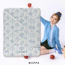 GIIPPA 1pc Light Blue Fine Striped Shell, Starfish, Bow Print Protective Case, Magnetic Detachable Y-Fold Shockproof Cover With Pen Slot, Compatible With IPad Mini 6/7, Air 2/3/4/5/11/13" (M2/M3 2024-2025), 5/6/7/8/9/10/11 Generation, Pro 10.5/11/12.9" (2017-2025), Suitable For Valentine's Day, Back To School, Office, Christmas, Halloween, Thanksgiving, Best Gift For Girlfriend - Multicolor 4 - View 8