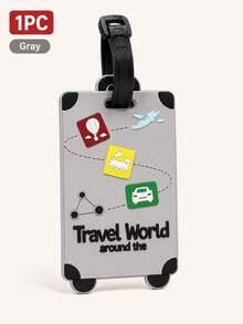 3D Silicone Luggage Tag Card, Waterproof Travel Identification Bag Tag For Backpackers, Suitable For Airport Checked Luggage, Boarding, Vacation, Cruise, Identity Information Card, Can Hold Address Information Slip, Airplane Travel Accessory - Multicolor - View 18