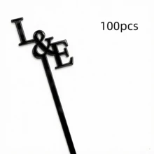 10/30/50/100/200pcs Personalized Wedding Stir Sticks - Wedding Party Decor, Daily Home Use, Wedding Stir Sticks - Multicolor - View 26