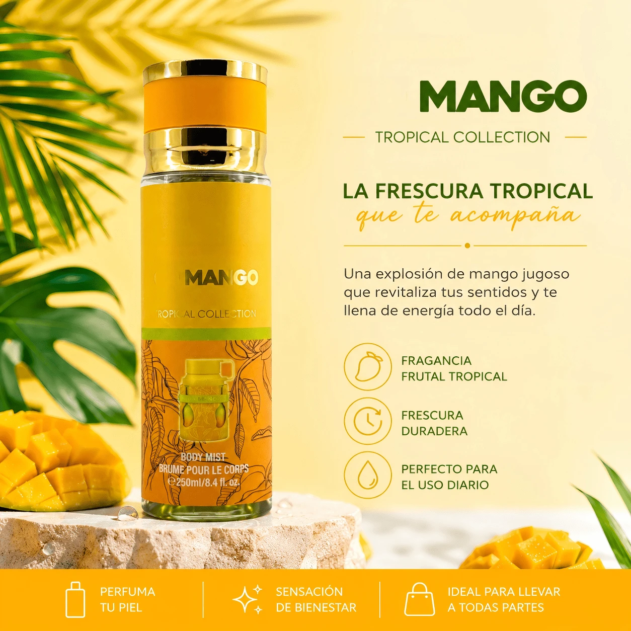 Perfume Árabe 250ML para Mujer en Spray, Fragancia Floral y Dulce de Larga Duración, Aroma Elegante y Sofisticado para Uso Diario - Afrutado y cítrico - Ver 1