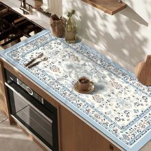 1pc Dish Drying Mat, Coffee Machine Mat, Elegant Blue And White Floral Pattern Table Mat With Absorbent Design, Suitable For Cafe And Home Use, Multi-Purpose Drainage Mat, Home Gift, Desktop Decor - XYLSD656 - View 7
