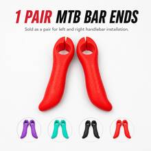 MOTSUV 1 Pair Bicycle Bar Ends, Non-Slip Nylon Mountain Bike Handlebar End Extenders, Auxiliary Grips For MTB And Road Bike Accessories - Multicolor - View 5