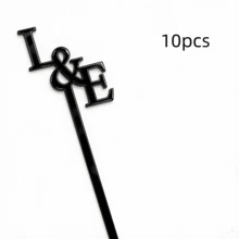 10/30/50/100/200pcs Personalized Wedding Stir Sticks - Wedding Party Decor, Daily Home Use, Wedding Stir Sticks - Multicolor - View 9