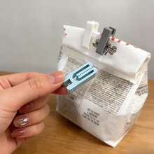 1/3/6pcsReusableplasticfoodbagsealingclipsmultipurposeairtightthickenedsnack Bag Sealing Clips, Suitable For Bread, Coffee, Tea Bags, Etc., Moisture-Proof And Dust-Proof Kitchen Storage Clips To Keep Food Fresh, Home Kitchen Organization Accessories. - Multicolor - View 5