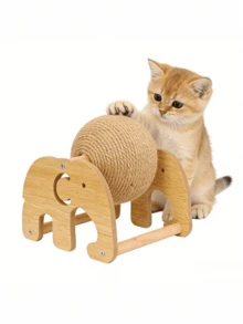 PETSIN 这款耐用的剑麻猫抓板、猫树、猫抓球和猫抓柱套装，耐磨防抓。带滚轮的垂直猫抓柱不会掉落或留下碎屑。它是您和爱猫共度美好时光的完美选择，也是送给猫咪的最佳礼物，它们一定会喜欢。 - 吉象貓爪球 - 查看 10