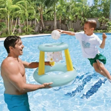 Cesta de Basquete Flutuante Inflável Para Piscina Com Bola Intex 58504 - Multicolorido - Visão 2